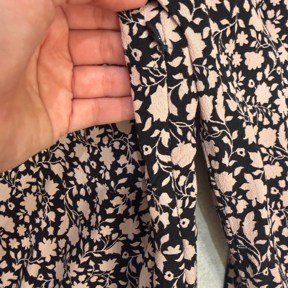 Boden Black and Pink Floral Long Sleeve Dress - Picture 4 of 4